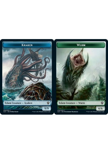 (英)クラーケントークン / Kraken Token No.004 - ワームトークン / Wurm Token【C21-TOKEN】 No.019