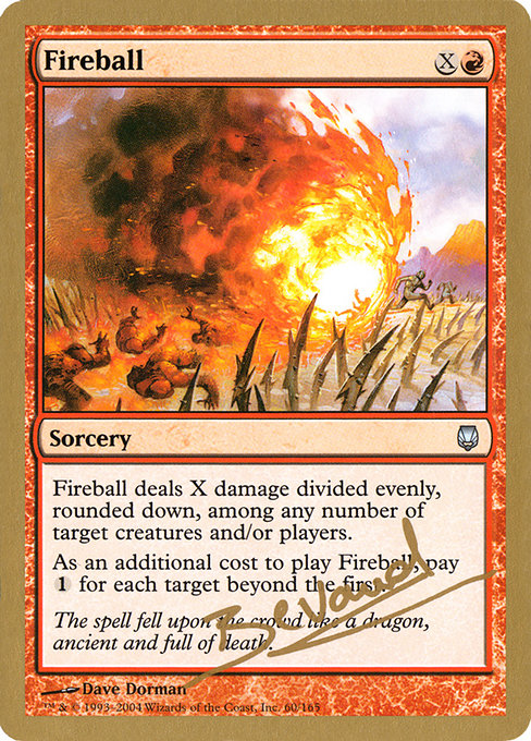 (英)火の玉 / Fireball【WC04】 World Championship Decks 2004 Manuel Bevand 金枠 No.033