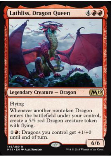 (英)ドラゴンの女王、ラスリス / Lathliss, Dragon Queen【M19】 No.149
