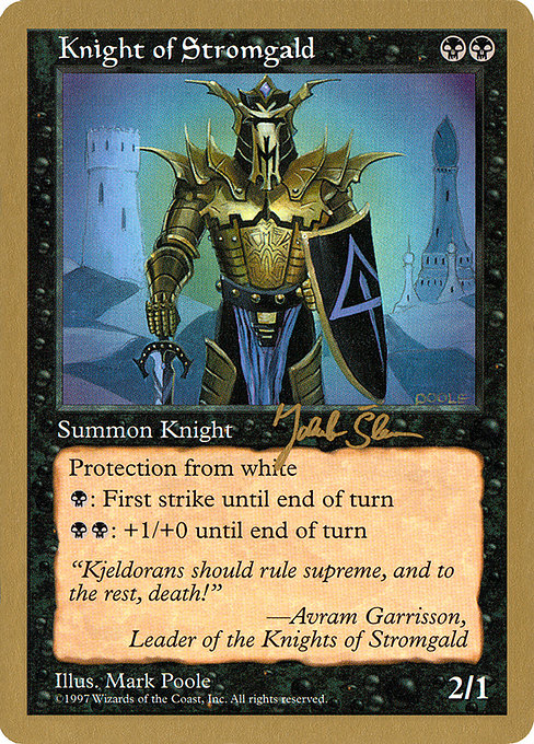 (英)ストロームガルドの騎士 / Knight of Stromgald【WC97】 World Championship Decks 1997 Jakub Slemr 金枠 No.033