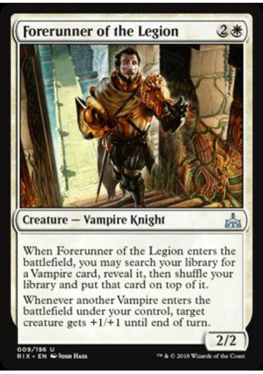 (英)【Foil】軍団の先駆け / Forerunner of the Legion【RIX】 No.009