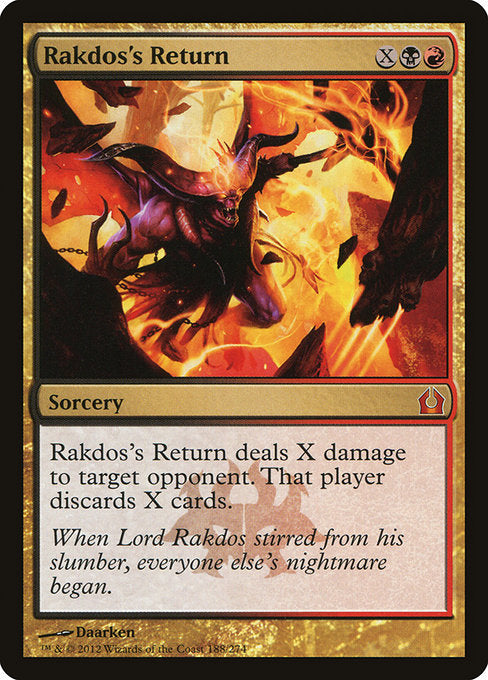 (英)【Foil】ラクドスの復活 / Rakdos's Return【RTR】 No.188