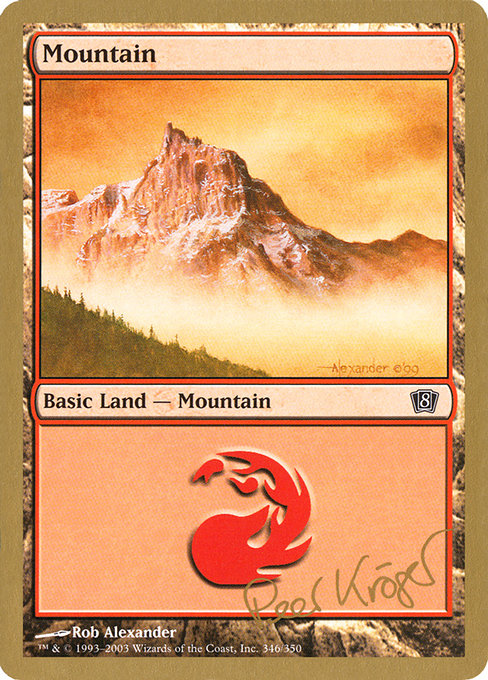 (英)山 / Mountain【WC03】 World Championship Decks 2003 Peer Kroger 金枠 No.126