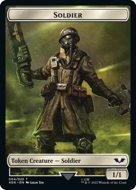 (英)【Surge-Foil】兵士トークン / Soldier Token No.004 - 特級贖罪者トークン / Arco-Flagellant Token【40K-TOKEN】 No.011