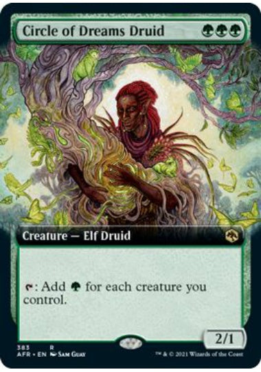 (英)【Foil】夢の円環のドルイド / Circle of Dreams Druid ★拡張枠★ 【AFR】 No.383