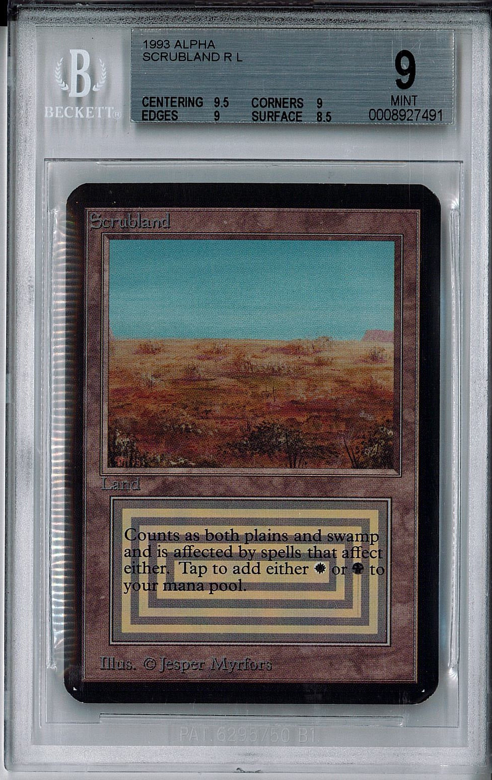 [鑑定品](英)Scrubland【ALPHA】 BGS9 ID:0008927491 [委託販売品]