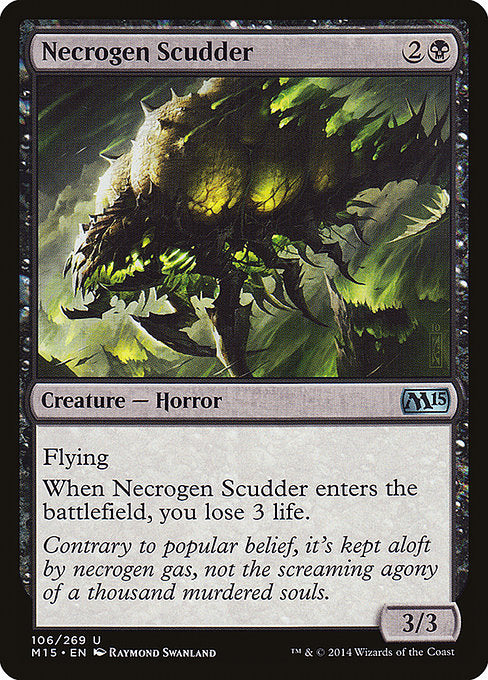 (英)【Foil】屍気を飛ばすもの / Necrogen Scudder【M15】 No.106