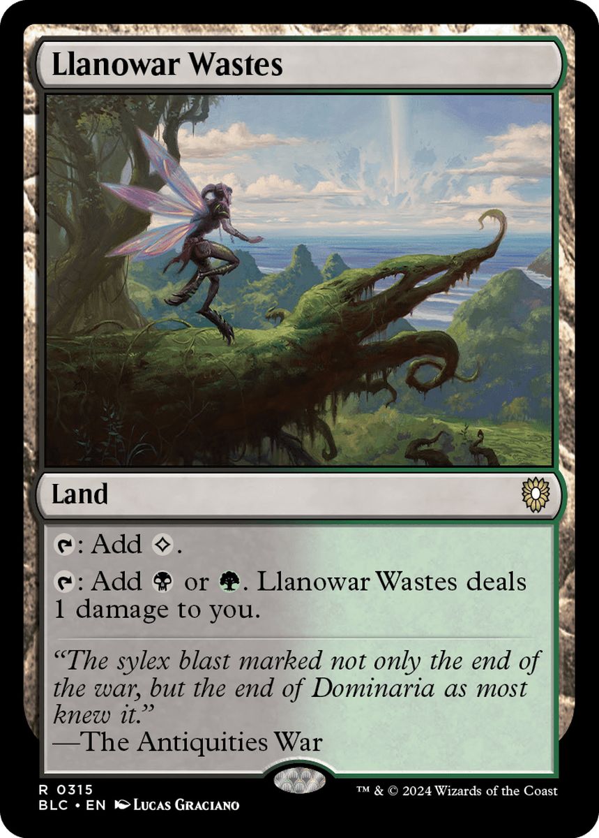 (英)ラノワールの荒原 / Llanowar Wastes【BLC】 No.315