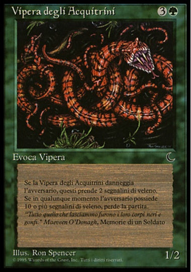 (イタリア語)Vipera degli Acquitrini / Marsh Viper【DRK】 No.081