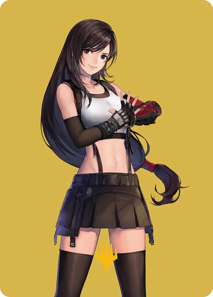 (日)格闘家、ティファ / Tifa, Martial Artist【FIN】 アート・カード 【箔押し】 No.052 ※トーナメントで使用することはできません。