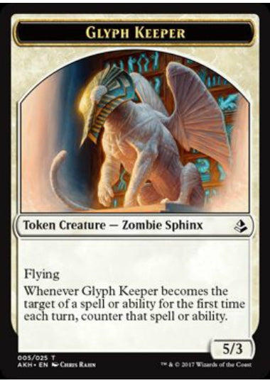 (英)象形の守り手トークン / Glyph Keeper Token【AKH-TOKEN】 No.005