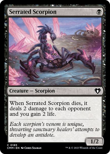 (英)【Foil】鋸刃蠍 / Serrated Scorpion【CMM】 No.0185