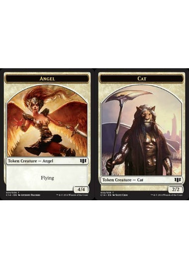 (英)天使トークン / Angel Token No.001 - 猫トークン / Cat Token【C14-TOKEN】 No.002