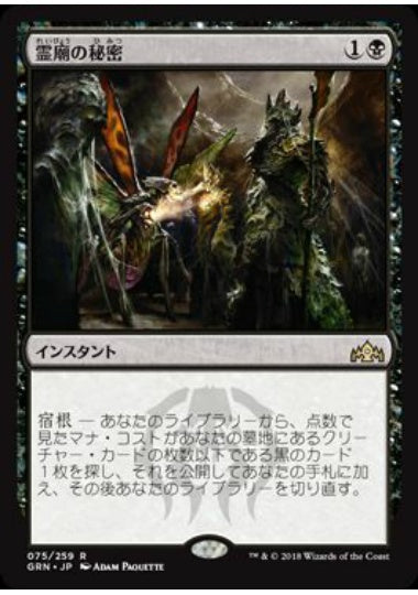 (日)【Foil】霊廟の秘密 / Mausoleum Secrets【GRN】 No.075