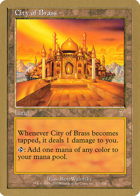 (英)真鍮の都 / City of Brass【WC01】 World Championship Decks 2001 Jan Tomcani 金枠 No.076