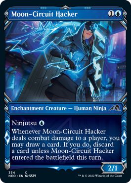(英)【Foil】月回路のハッカー / Moon-Circuit Hacker ★ショーケース枠★(忍者フレーム・カード) 【NEO】 No.334