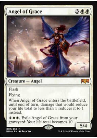 (英)【Foil】恩寵の天使 / Angel of Grace【RNA】 No.001