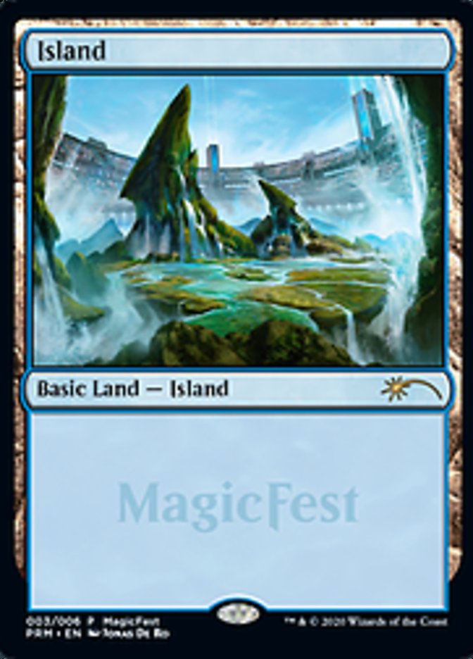 (英)【Foil】島 / Island【PRM】2020年 マジックフェストプロモ No.072