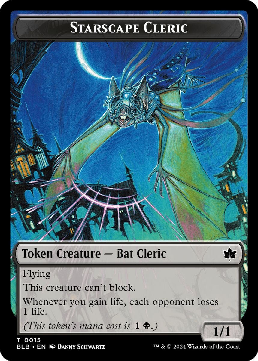 (英)星景の僧侶トークン / Starscape Cleric Token【BLB-TOKEN】 No.015
