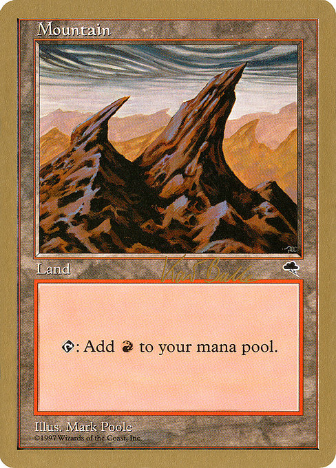 (英)山 / Mountain【WC99】 World Championship Decks 1999 Kai Budde 金枠 No.093