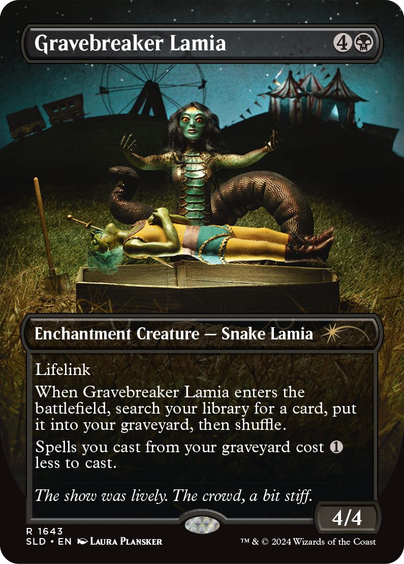 (英)【Foil】墓破りのラミア / Gravebreaker Lamia【SLD】Diabolical Dioramas No.1643