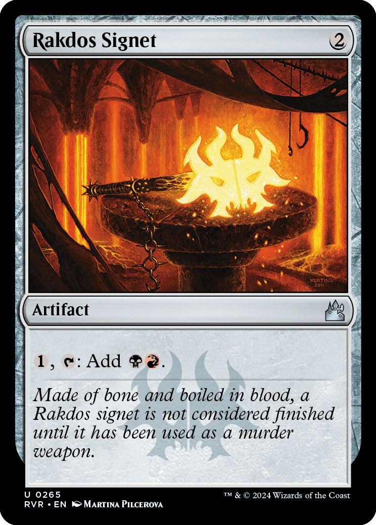 (英)【Foil】ラクドスの印鑑 / Rakdos Signet【RVR】 No.265