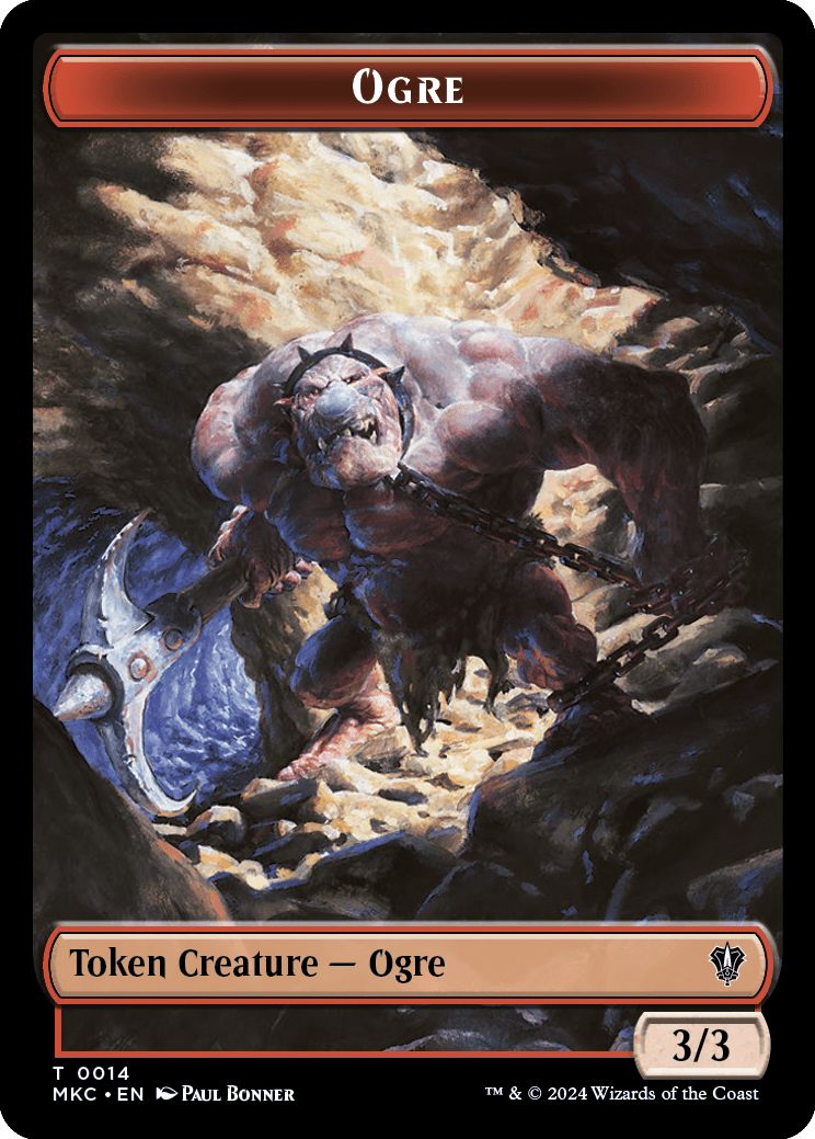 (英)オーガトークン / Ogre Token No.014 - 人間トークン / Human Token【MKC-TOKEN】 No.002