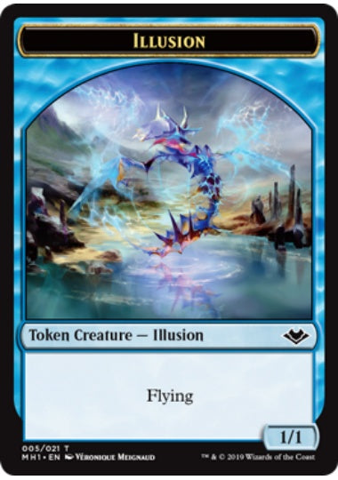 (英)【Foil】イリュージョントークン / Illusion Token【MH1-TOKEN】 No.005