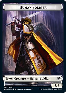 (英)人間・兵士トークン / Human Soldier Token No.002 - ゾンビトークン / Zombie Token【GN3-TOKEN】 No.007