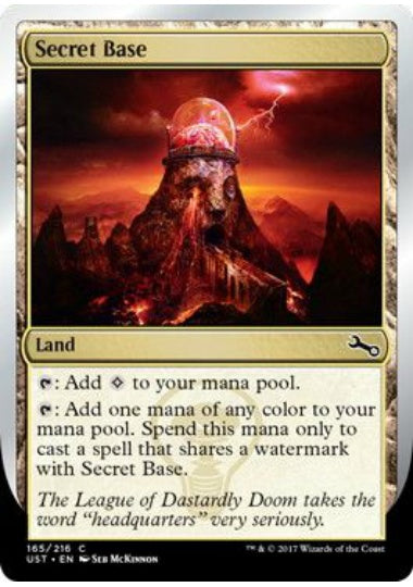 (英)【Foil】Secret Base 【UST】 (League of Dastardly Doom)No.165C
