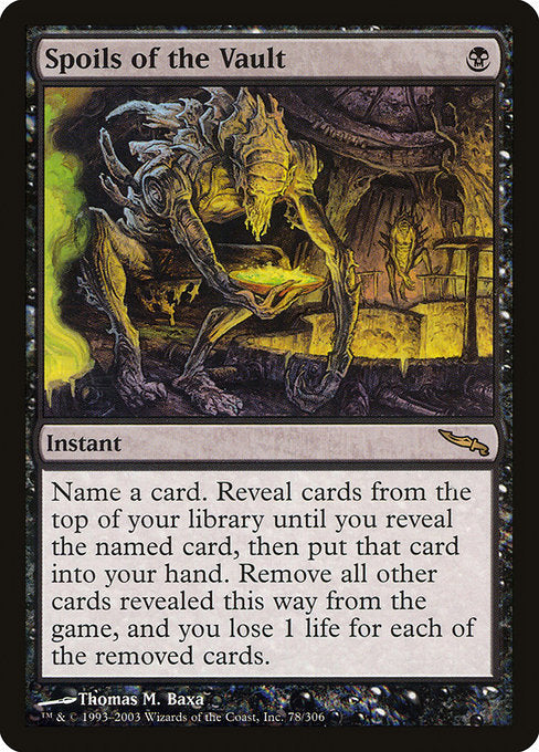 (英)【Foil】大霊堂の戦利品 / Spoils of the Vault【MRD】 No.078