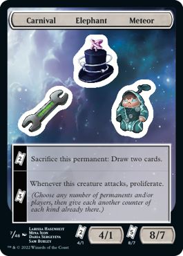 (英)Carnival Elephant Meteor Sticker【UNF-STICKER】 No.007