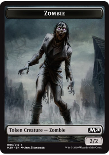 (英)ゾンビトークン / Zombie Token【M20-TOKEN】 No.006