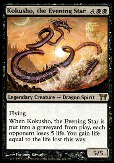 (英)【Foil】夜の星、黒瘴 / Kokusho, the Evening Star【CHK】 No.122