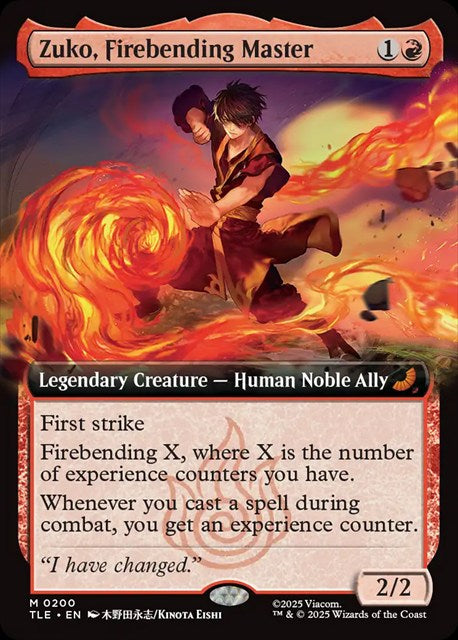 (英)【Foil】火の技の達人、ズーコ / Zuko, Firebending Master ★拡張枠★ 【TLE】 No.200