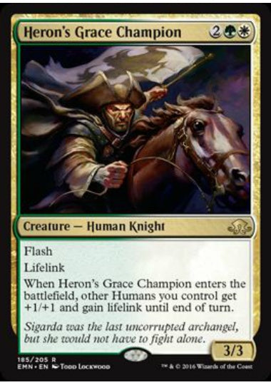 (英)優雅な鷺の勇者 / Heron's Grace Champion【EMN】 No.185