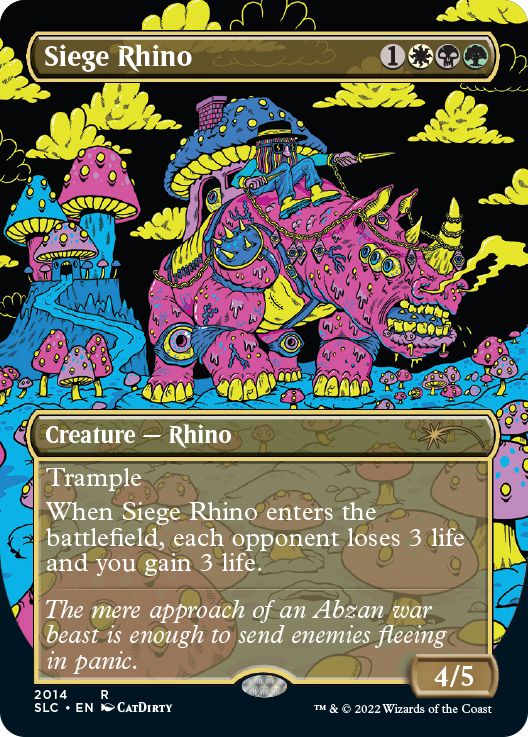 (英)【Foil】包囲サイ / Siege Rhino【SLC】30th Anniversary Countdown Kit No.2014