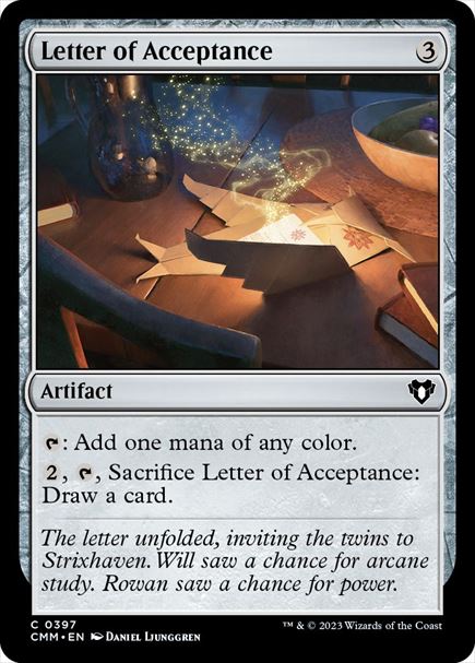 (英)【Foil】合格通知 / Letter of Acceptance【CMM】 No.0397