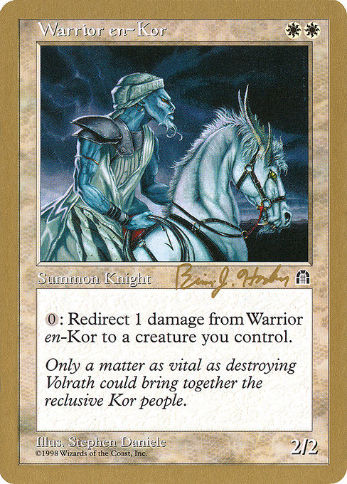 (英)コーの戦士 / Warrior en-Kor【WC98】 World Championship Decks 1998 Brian Hacker 金枠 No.019