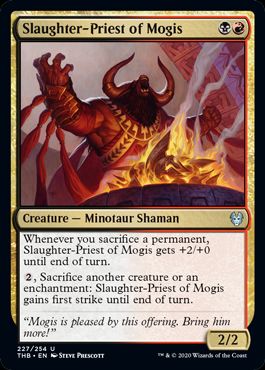(英)【Foil】モーギスの殺戮神官 / Slaughter-Priest of Mogis【THB】 No.227