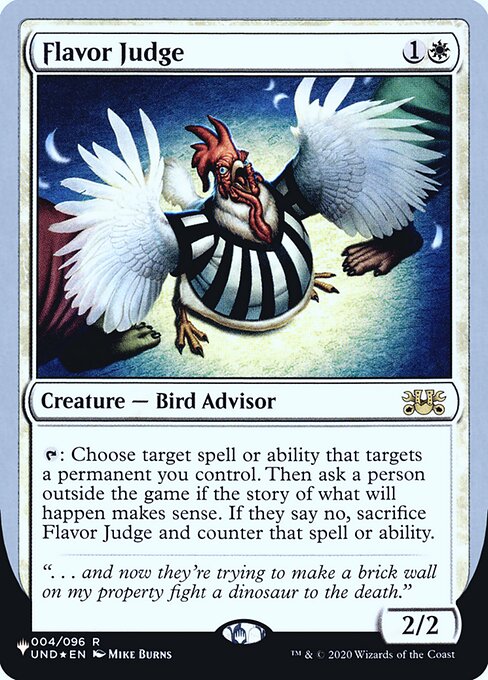 (英)【Foil】Flavor Judge【UNF-LST】 No.003