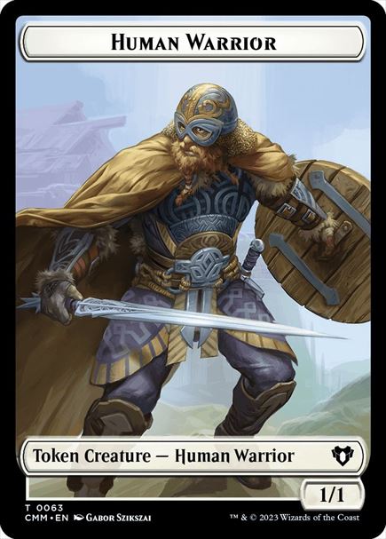 (英)人間・戦士トークン / Human Warrior Token No.063 - ゾンビ・軍団トークン / Zombie Army Token【CMM-TOKEN】 No.069