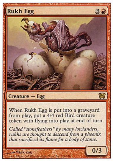(英)【Foil】ルフ鳥の卵 / Rukh Egg【9ED】 No.214