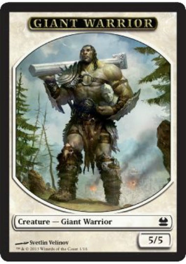 (英)巨人・戦士トークン / Giant Warrior Token【MMA-TOKEN】 No.001