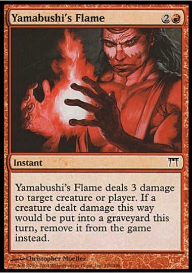 (英)【Foil】山伏の炎 / Yamabushi's Flame【CHK】 No.198
