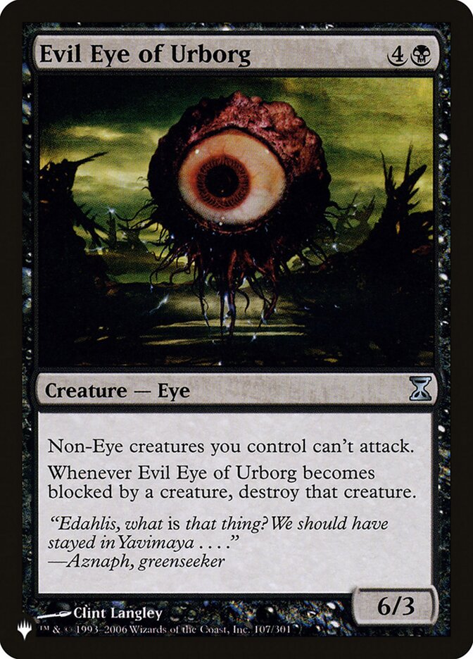 (英)アーボーグの邪眼 / Evil Eye of Urborg【TSP】 PWシンボル付き再販 No.107