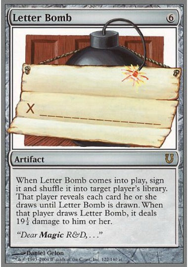 (英)Letter Bomb 【UNH】 No.122
