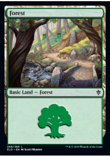 (英)【Foil】森 / Forest【ELD】 No.268