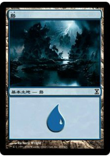 (日)【Foil】島 / Island【TSP】 No.289