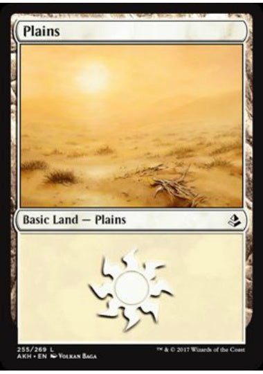 (英)【Foil】平地 / Plains【AKH】 No.255